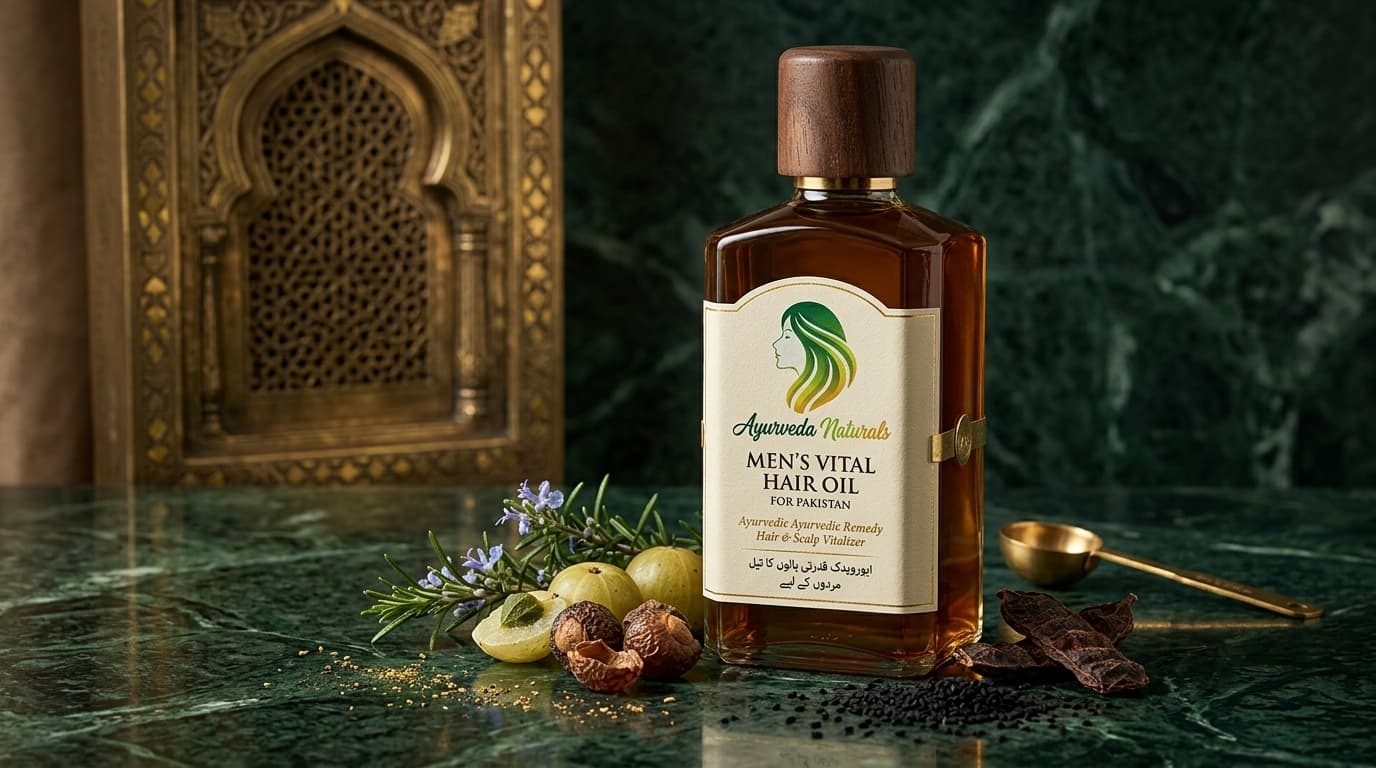 Ayurveda Naturals - Best Natural Hair Oil for Men in Pakistan: Growth & Fall Control