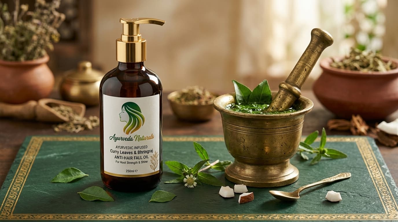 Ayurveda Naturals - Curry Leaves for Hair Fall & Premature Gray Hair