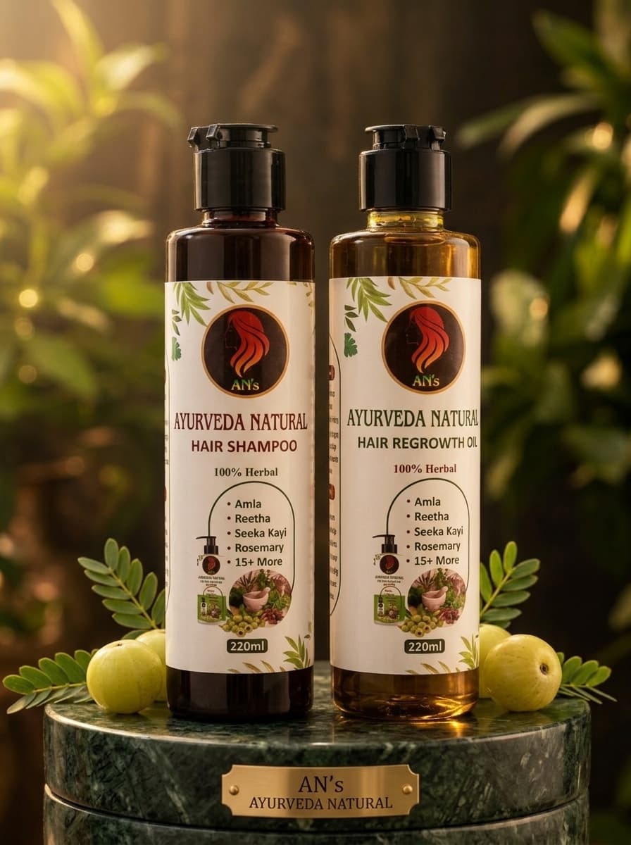 Ultimate Haircare Bundle - Angle 2 | Ayurveda Naturals