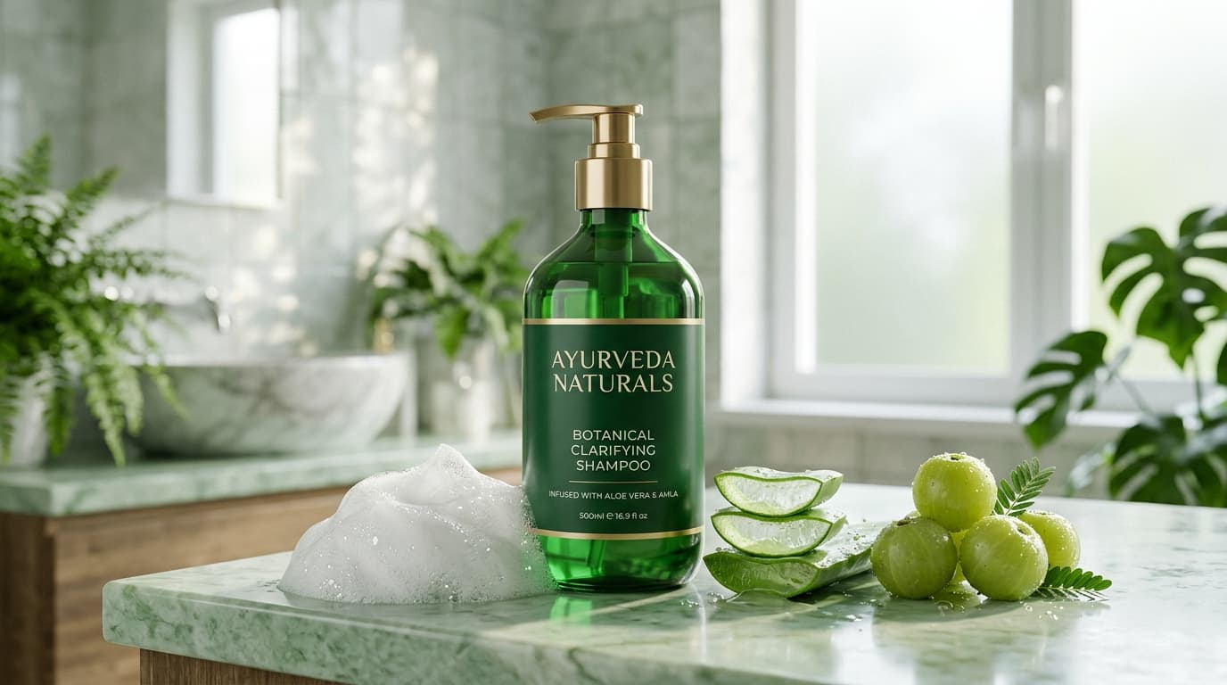 Ayurveda Naturals shampoo for oily scalp and hair fall control