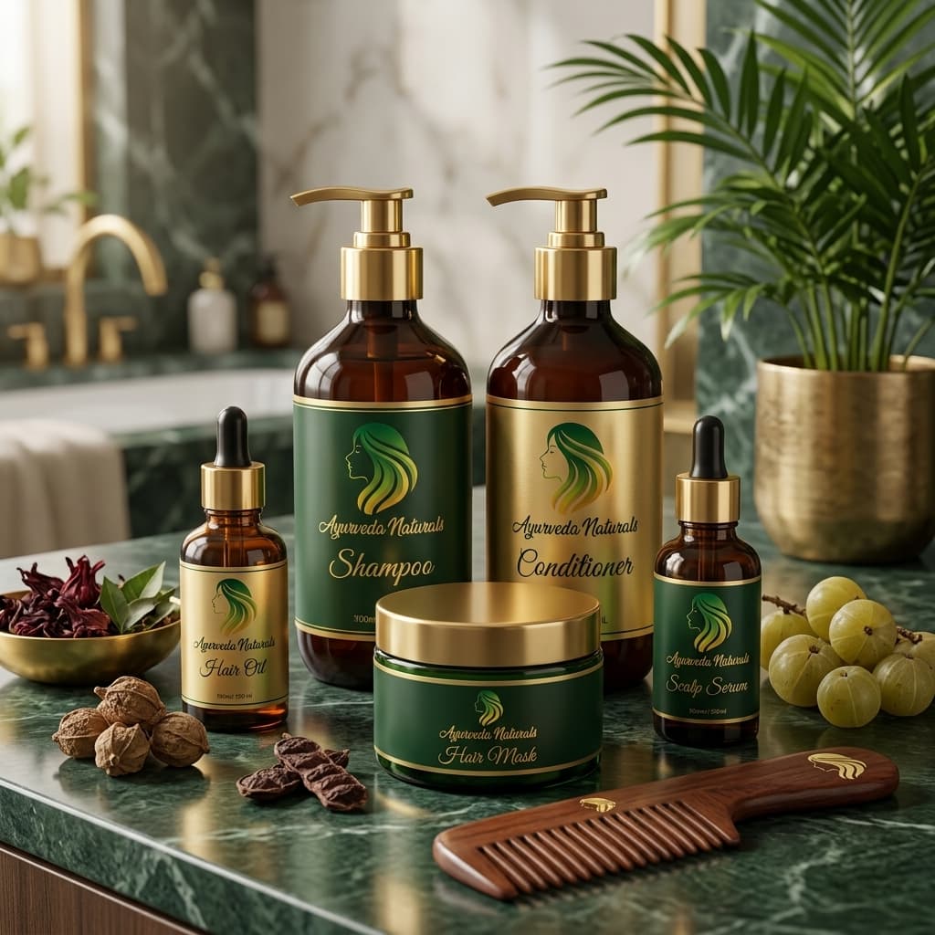 Ayurveda Naturals - Complete Ayurvedic Hair Care Routine Extreme Hair Fall