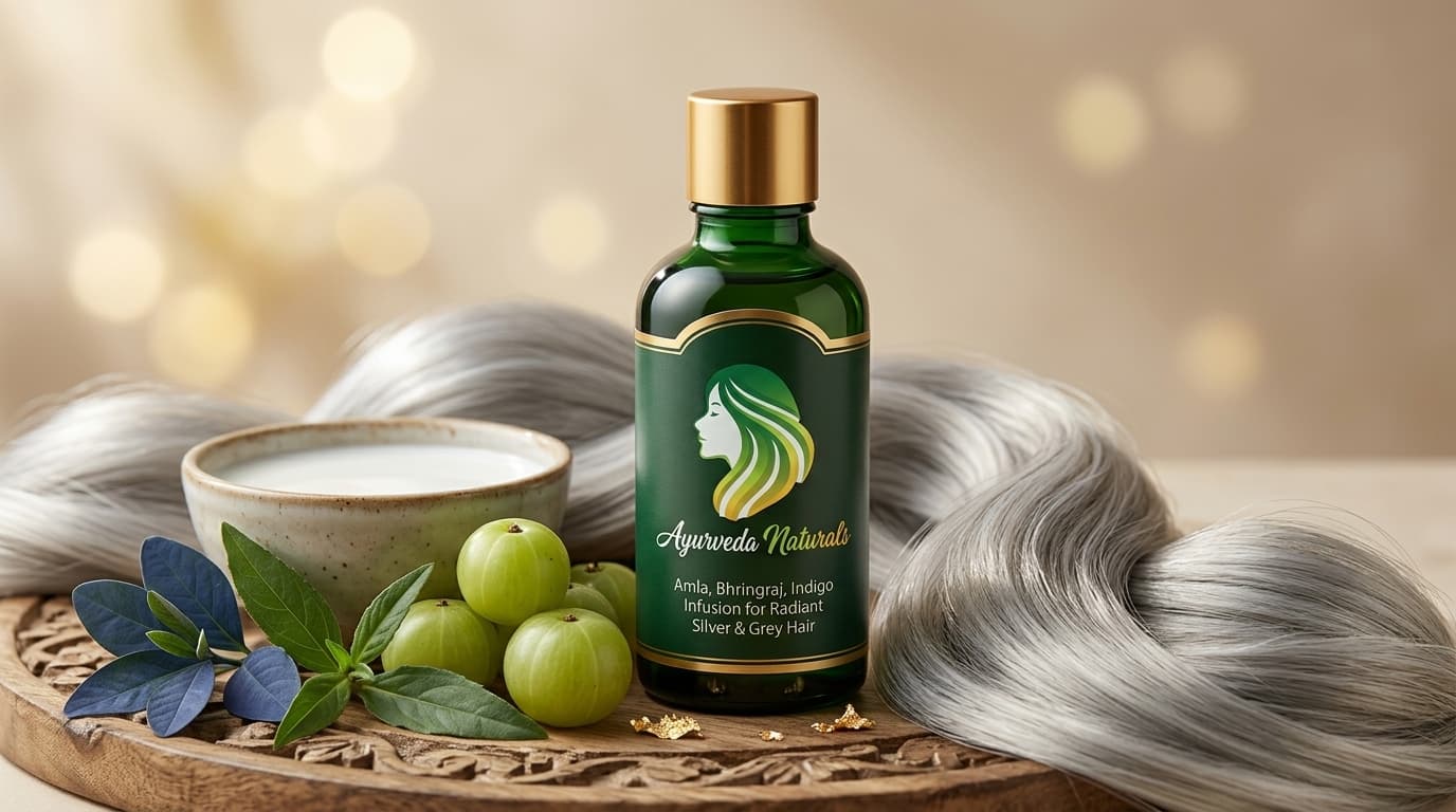 Ayurveda Naturals - How to Take Care of Grey Hair to Keep It Soft, Shiny & Hydrated