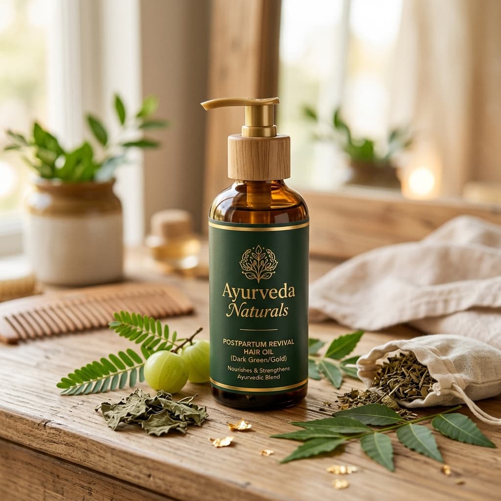 Ayurveda Naturals - The Ultimate Ayurvedic Hair Oil for Postpartum Hair Loss in Pakistan