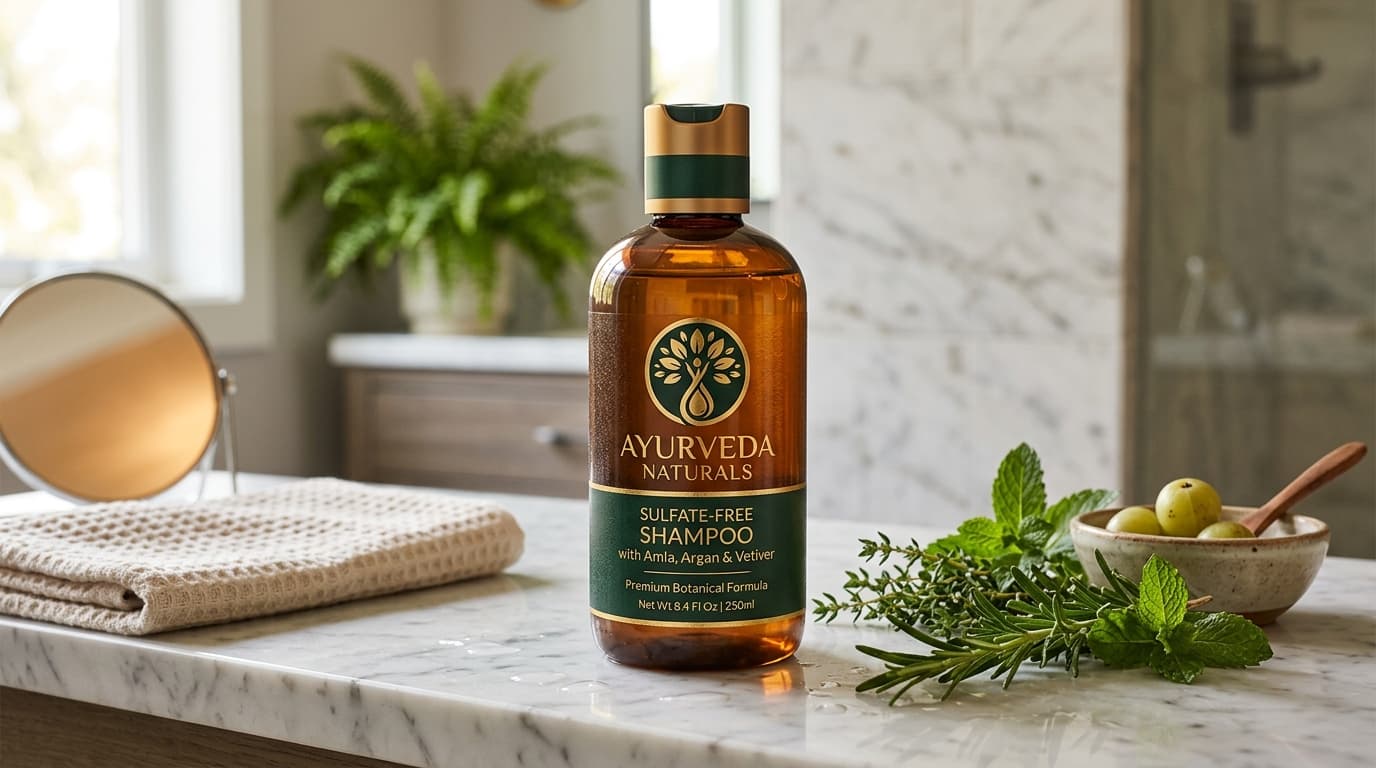 Ayurveda Naturals - How To Wash Heavily Oiled Hair Sulfate Free Shampoo