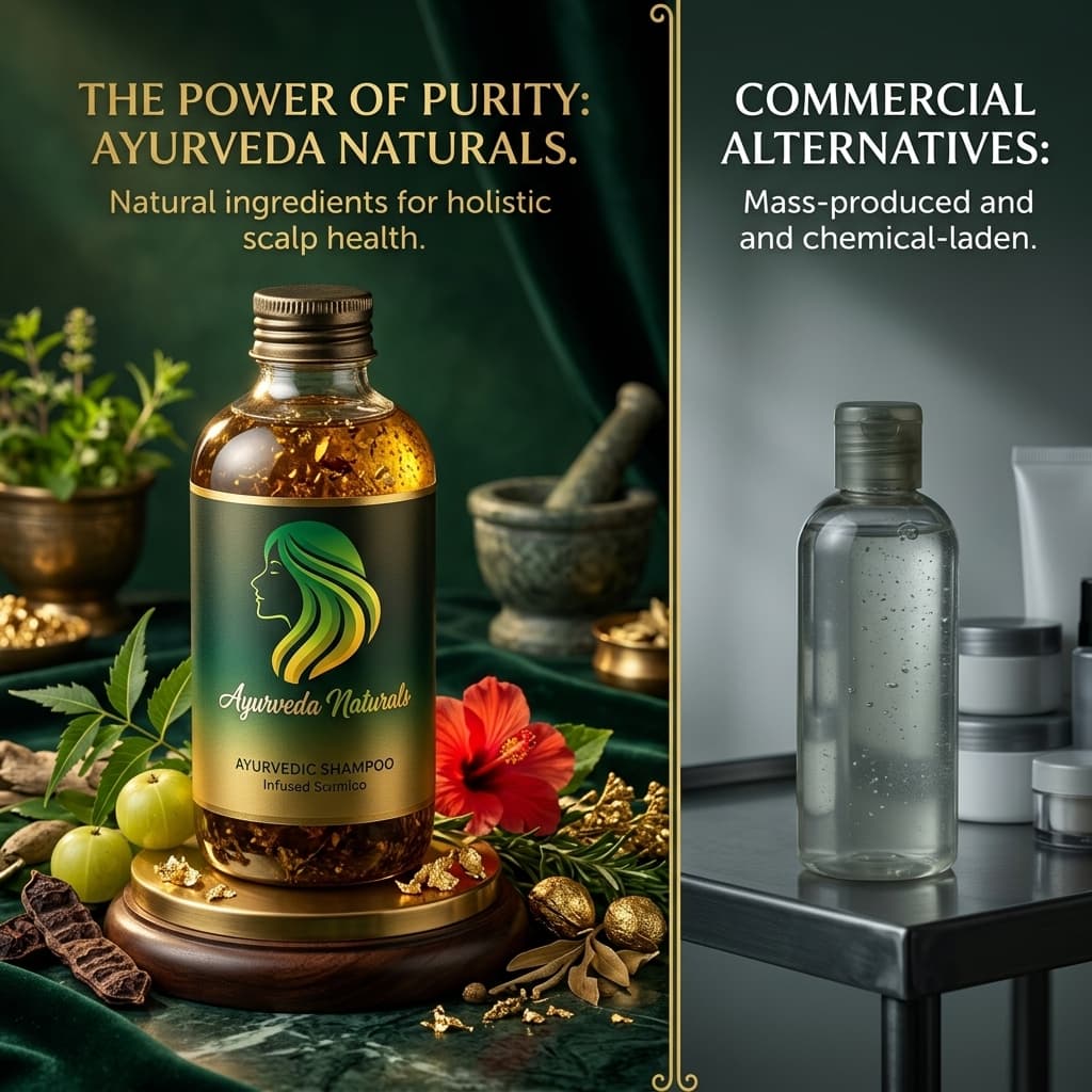 Ayurveda Naturals - Why Commercial Hair Care Routine Is Causing Hair Thinning